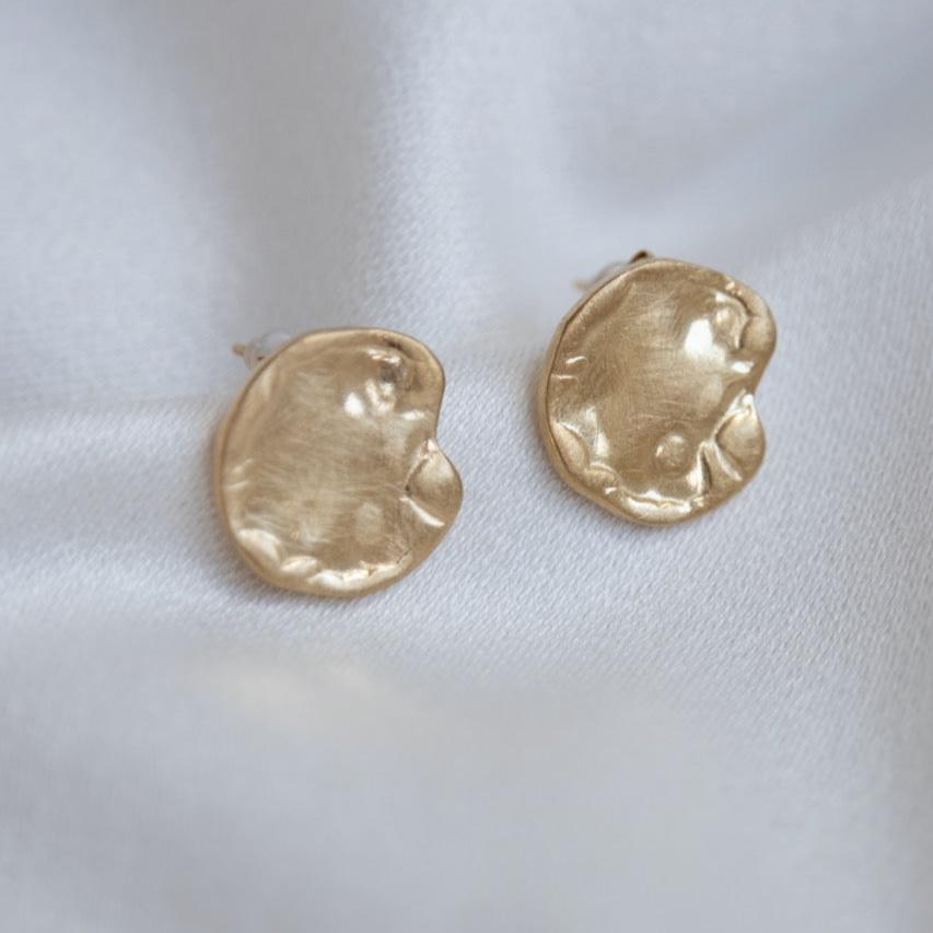 Ohrringe "Coin" in Gold