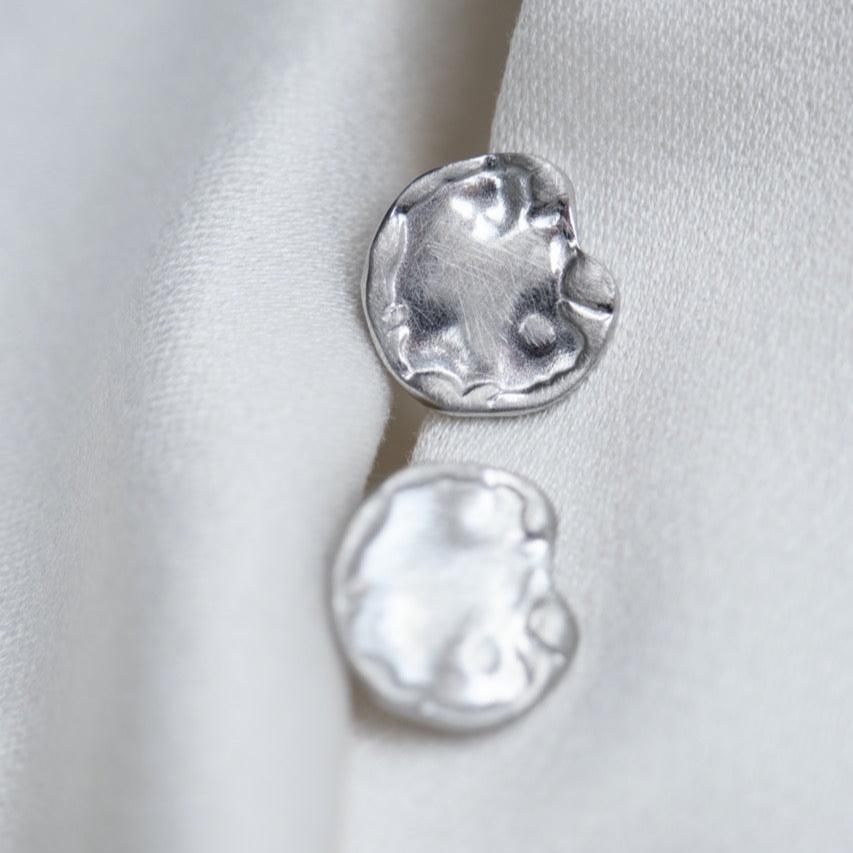 Ohrringe "Coin" in Silber