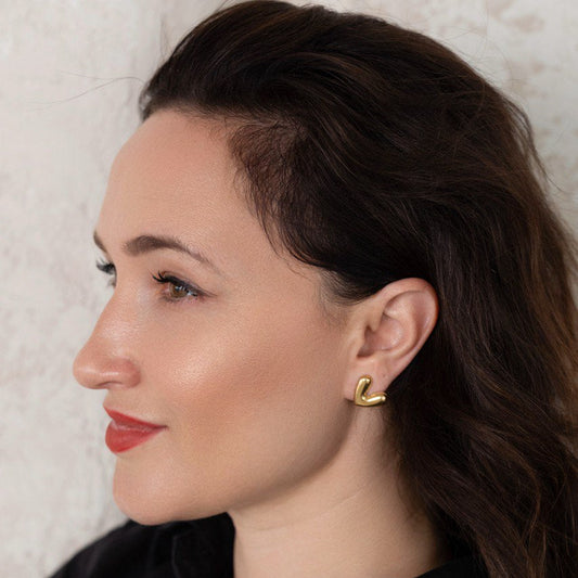 Ohrringe "Couer Petit" in Gold