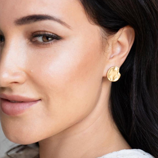 Ohrringe "Coin" in Gold