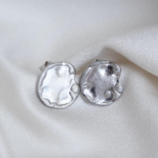 Ohrringe "Coin" in Silber